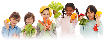 SHG Banner Kids with Vegetables