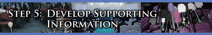 Step 5: Develop Supporting Information