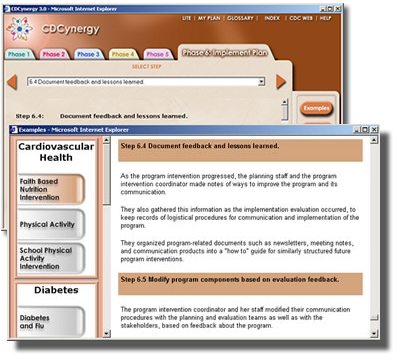 image of the Example window in a different step
