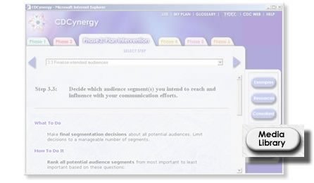 image of the Media Library button