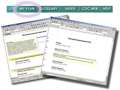 image of the My Plan link