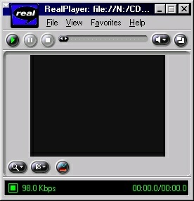 real player screen in compact view