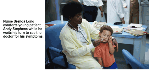 Nurse and patient