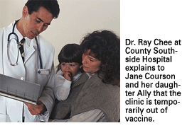 clinic out of vaccine