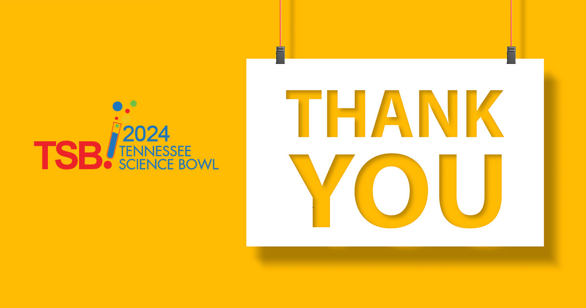 Current Sponsors Tennessee Science Bowl
